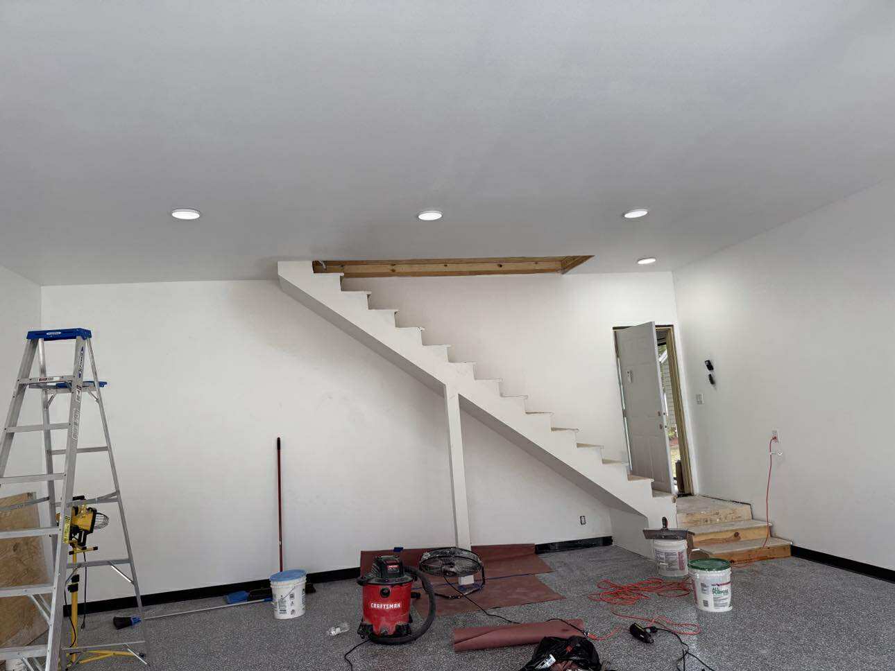 Exterior siding paint job