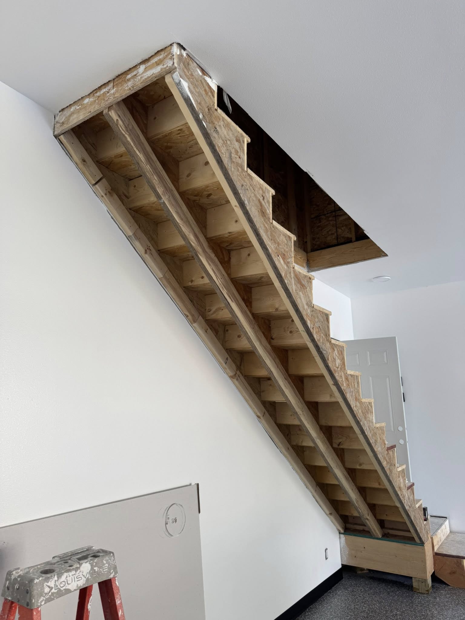 Roller painting accent wall